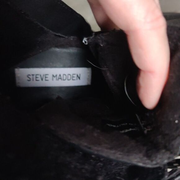 Steve Madden Keystone black faux fur bootie - Picture 6 of 10